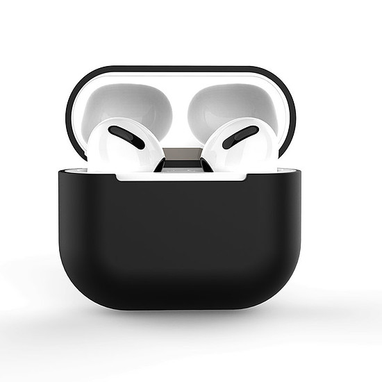 Apple AirPods 3 puha szilikon fülhallgató tok fekete (C tok)