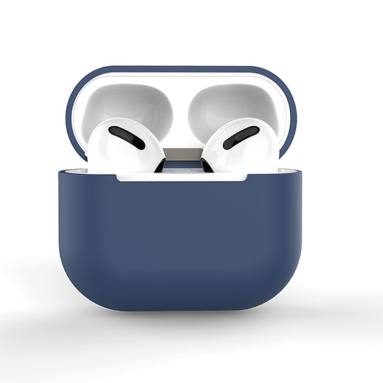 Apple AirPods 3 puha szilikon fülhallgató tok sötétkék (C tok)