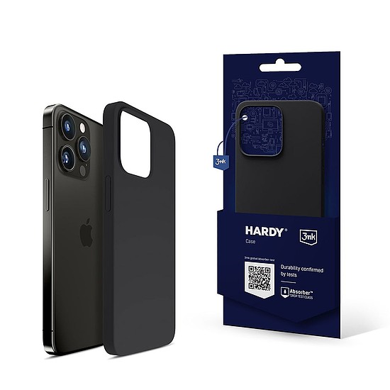 Apple iPhone 14 Pro Max - 3mk Hardy Szilikon MagCase Graphite