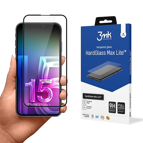 Apple iPhone 15 Plus - 3mk HardGlass Max Lite