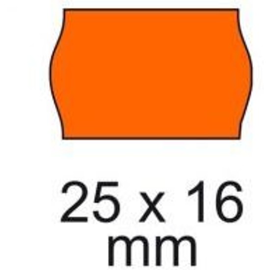 Árazószalag 25x16mm fluo narancs 900 címke/tekercs AKCIÓS ÁR felirattal, normál ragasztóval 10 tekercs/csomag