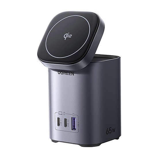 Asztali gyorstöltő 2in1 UGREEN X555 USB + 2x USB-C, 65W, GaN (55321)