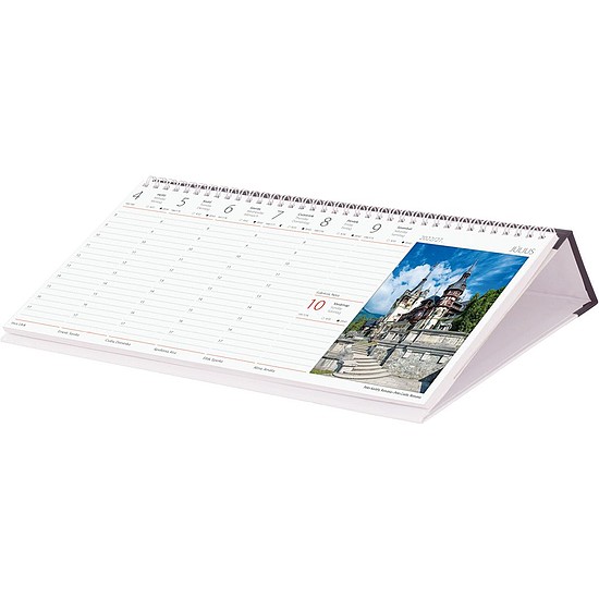 Asztali naptár képes Európa 320×150 mm fekvő háttal