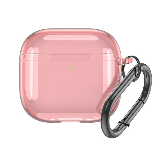 Átlátszó tok Airpods 4-hez - rózsaszín