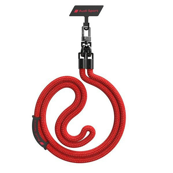 Audi Crossbody univerzális póráz 120cm x 10mm - piros