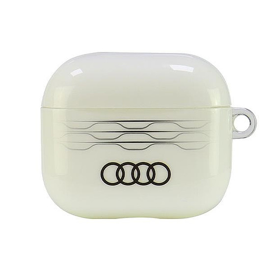 Audi IML geometrikus mintás AirPods 3 tok - fehér