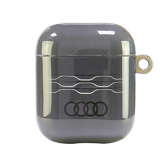 Audi IML geometrikus mintás tok AirPods 1 / 2 fülhallgatóhoz - szürke