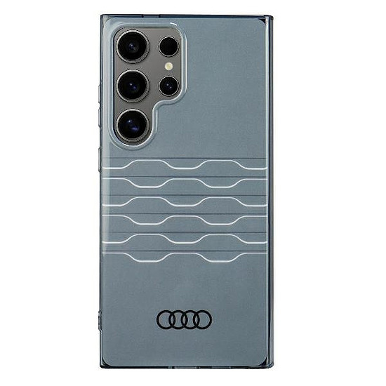 Audi IML geometrikus mintás tok S24 Ultra S928 szürke/szürke keménytok AU-IMLS24U-A6/D3-GY