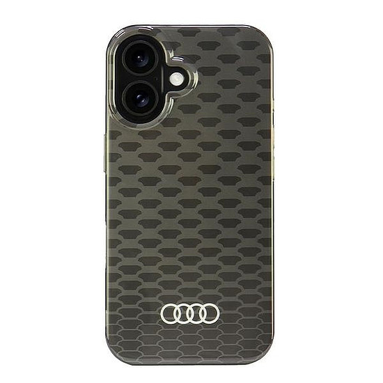 Audi IML varrásminta MagSafe iPhone 16 6.1" fekete/fekete keménytok AU-IMLMIP16-Q5/D3-BK