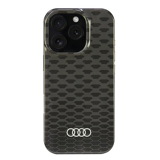 Audi IML varrásminta MagSafe iPhone 16 Pro 6.3" fekete/fekete keménytok AU-IMLMIP16P-Q5/D3-BK