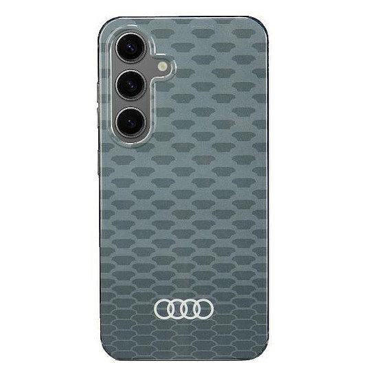 Audi IML varrásmintás MagSafe tok S24 S921szürke/szürke keménytok AU-IMLMS24-Q5/D3-GY