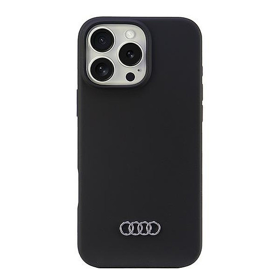 Audi szilikontok iPhone 16 Pro Max 6.9" fekete/fekete keménytok AU-LSRIP16PM-Q3/D1-BK