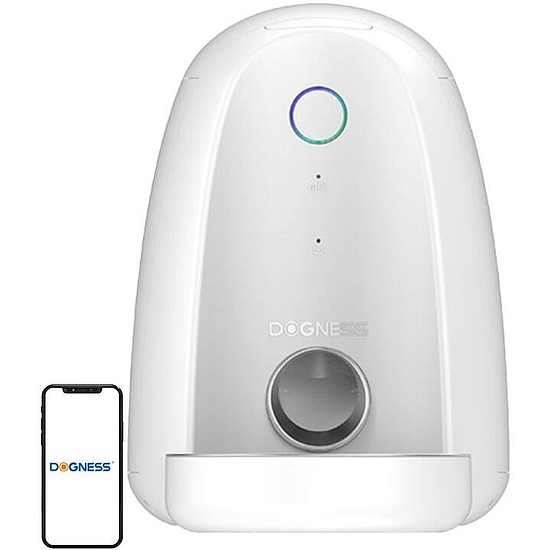 Automata állatetető műanyag tállal WIFI mini Dogness fehér (F05 plastic bowl)