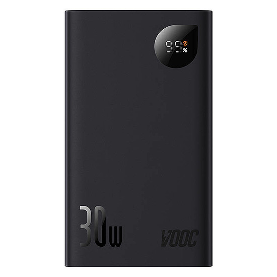Baseus Adaman 2 Powerbank, 20000mAh, 30W, 3xUSB, USB-C, fekete (PPAD050001)