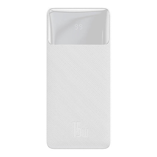 Baseus Bipow Powerbank, 20000mAh, 15W, fehér (PPBD050102)