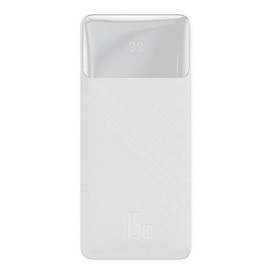 Baseus Bipow Powerbank, 30000mAh, 15W, fehér (PPBD050202)