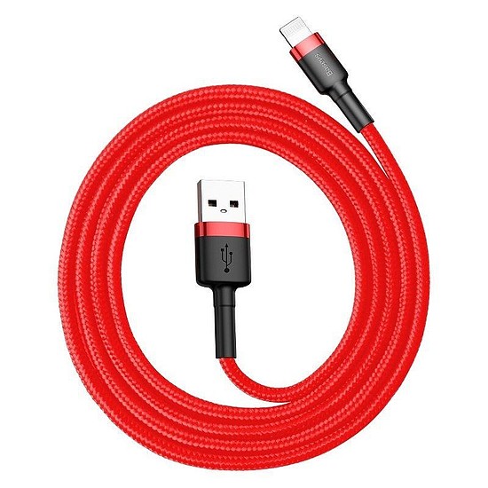 Baseus Cafule 2.4A Lightning USB-kábel 1 m, piros (CALKLF-B09)