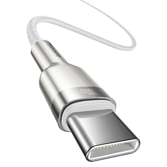 Baseus Cafule USB-C-USB-C kábel, 100 W, 1 m, fehér (CATJK-C02)