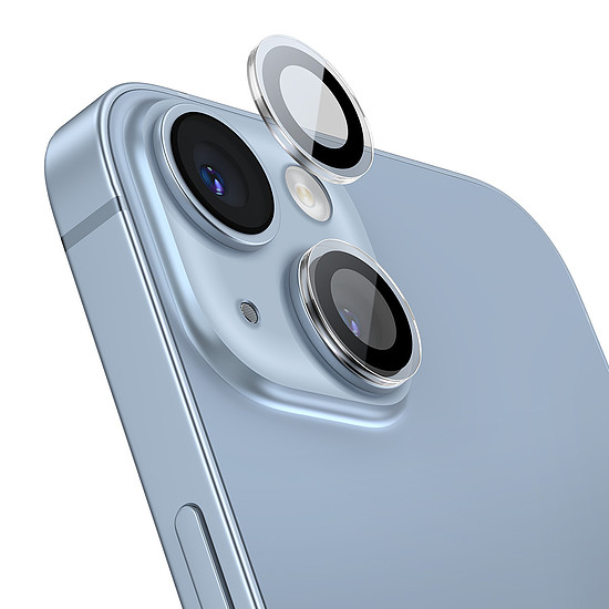 Baseus edzett üveg iPhone 14 / iPhone 14 Plus kameralencséhez, átlátszó + tisztítókészlet
