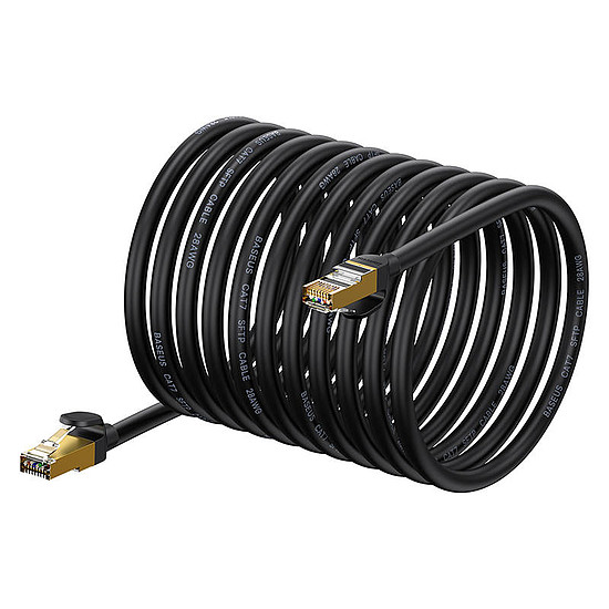 Baseus Ethernet RJ45 hálózati kábel, 10Gbps, 30m, fekete (WKJS011001)
