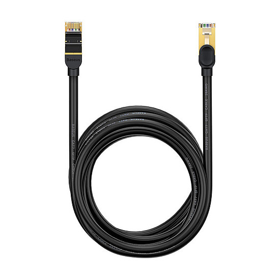 Baseus Ethernet RJ45 hálózati kábel, 10Gbps, 8m, fekete (WKJS010601)