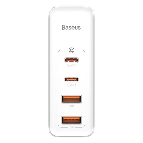 Baseus GaN2 Pro fali töltő, 2x USB + 2x USB-C, 100W, EU, fehér (CCGAN2P-L02)