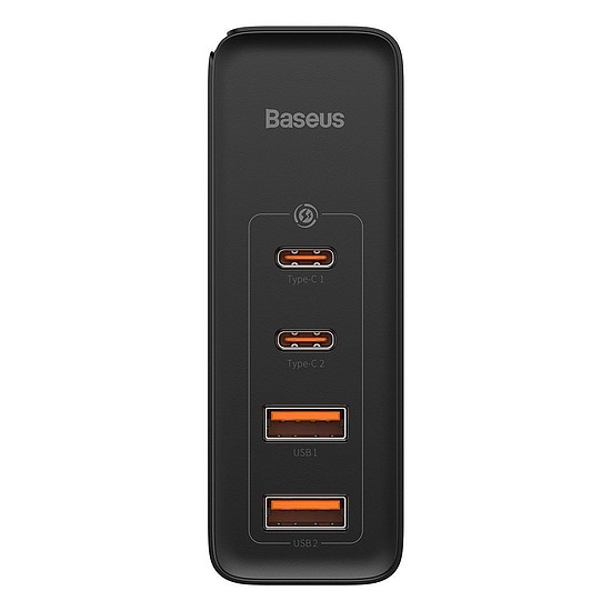 Baseus GaN2 Pro fali töltő, 2x USB + 2x USB-C, 100W, EU, fekete (CCGAN2P-L01)