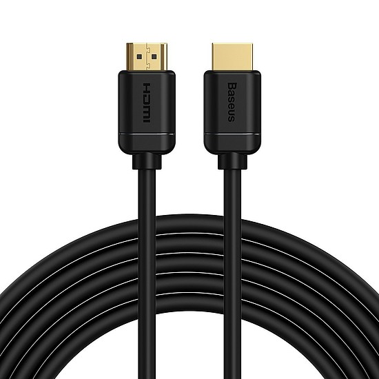 Baseus HDMI 2.0 kábel, 4K 30Hz, 3D, HDR, 18Gbps, 5m, fekete (CAKGQ-D01)