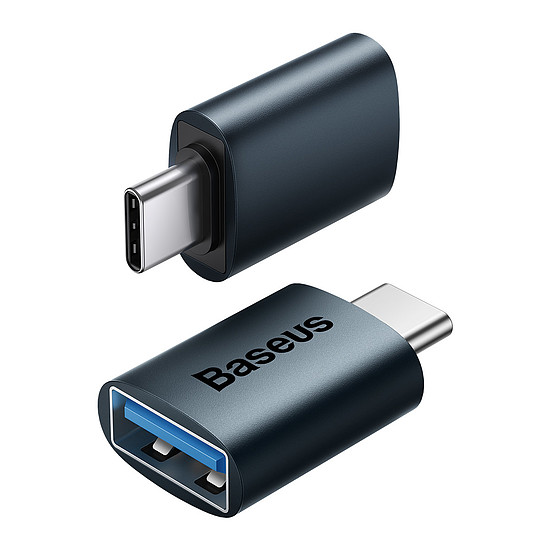 Baseus Ingenuity Series Mini OTG Adapter Type-C USB-A 3.1 Blue