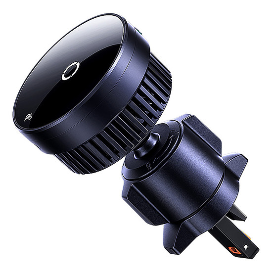 Baseus MagPro BS-CW04 autós tartó Qi2.0 15W induktív töltővel légtelenítőhöz - fekete