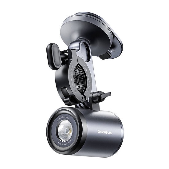 Baseus PrimeTrip 2 az 1-ben kerékpártartó, telefontartó + zseblámpa fekete (C12569000121-00)