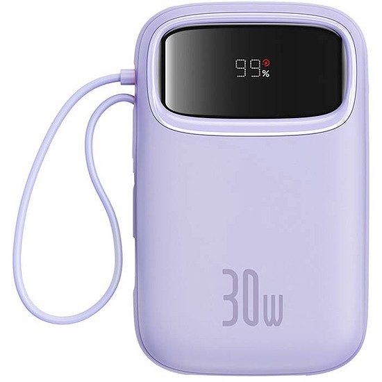 Baseus QPow 2 powerbank, 10000mAh, 30W, 2xUSB-C lila (P10055008513-00)