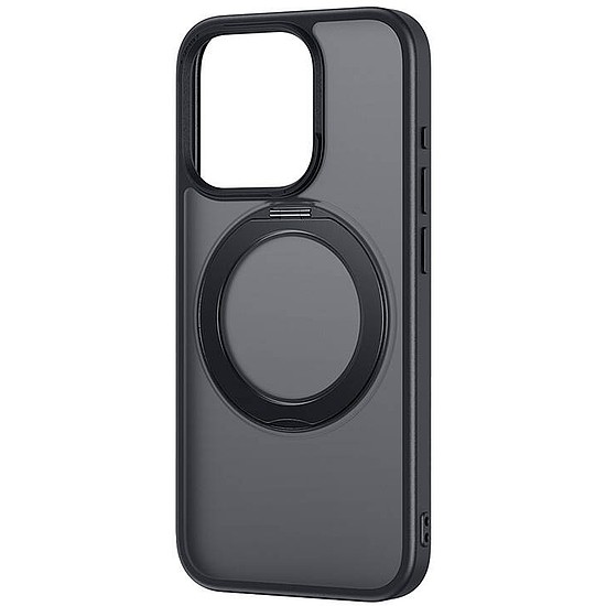 Baseus SkyRing mágneses telefontok állvánnyal iP 14 Pro Max + edzett üveggel és tisztítókészlettel fekete (P60161005101-04)