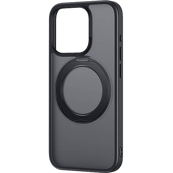 Baseus SkyRing mágneses telefontok iP 13 Pro állvánnyal + edzett üveggel és tisztítókészlettel fekete (P60161004101-03)