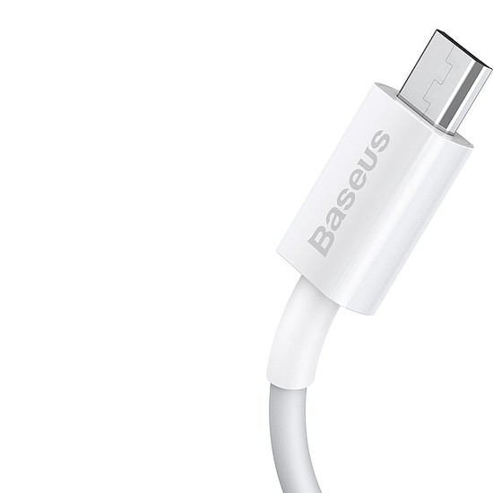 Baseus Superior sorozatú USB-Micro USB kábel, 2A, 1m, fehér (CAMYS-02)