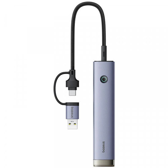 Baseus UltraJoy USB / USB-C Hub, 4 x USB-A 3.2 - 1 x USB-C, Szürke B0005280B811-15