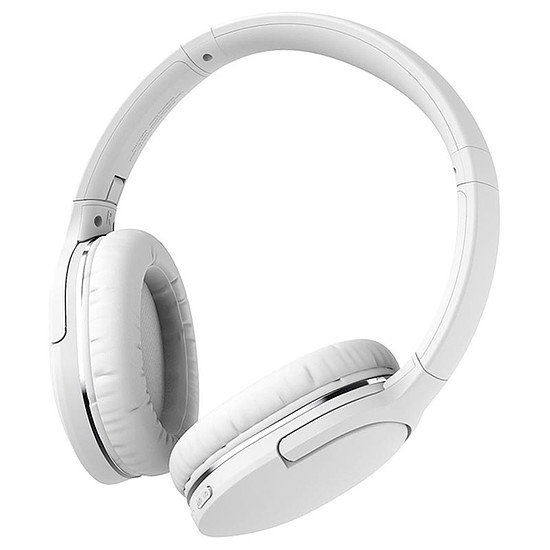 Baseus - Vezeték nélküli fejhallgató Encok D02 Pro (NGTD010302) - Fülre szerelt kialakítás, zajcsökkentés, Bluetooth V5.3 - fehér (KF2313889)
