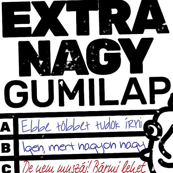 Bélyegző gumilap, extra nagy (76-100cm2) készítés