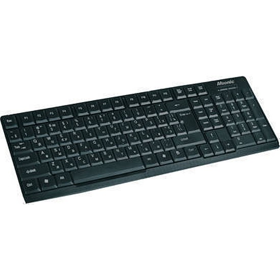 Billentyűzet fekete cirill USB KB-UM-106-RU