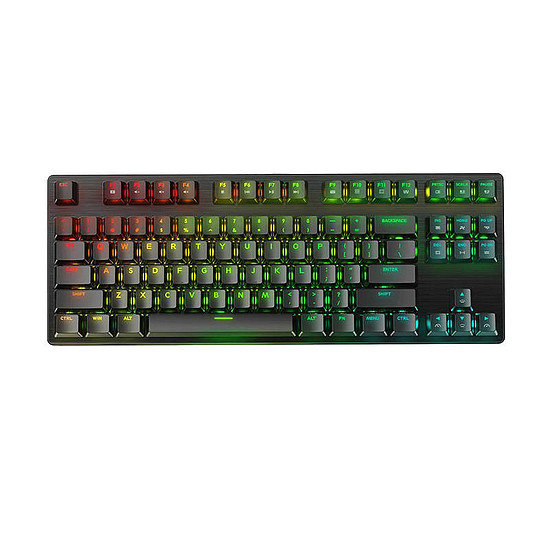 BlitzWolf BW-KB2 mechanikus ANGOL gamer billentyűzet, piros kapcsolóval, RGB (BW-KB2 Black-Red)