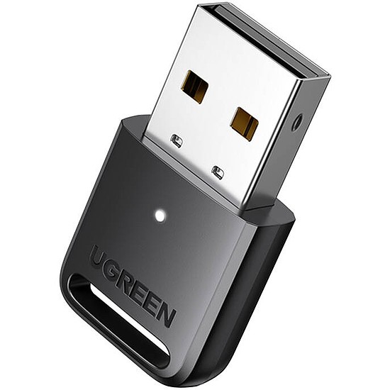Bluetooth 5.3 Ugreen CM591 USB adapter/vevő, LED, 20m hatótáv fekete (90225)