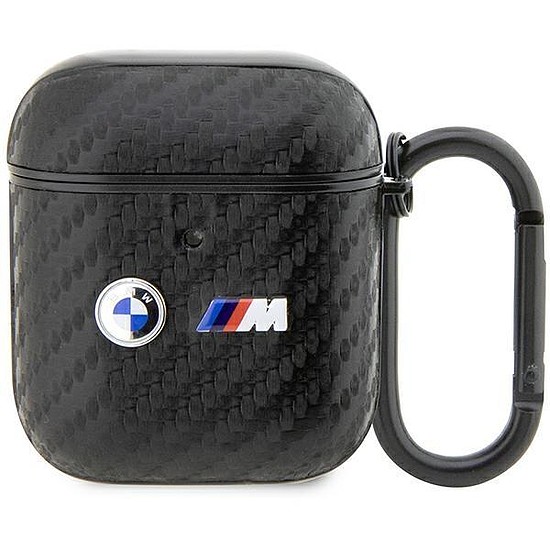 BMW BMA2WMPUCA2 AirPods 1/2 borító fekete/fekete Carbon Double Metal logó