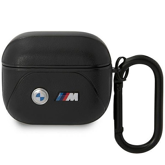 BMW BMA322PVTK AirPods 3 generációs borító fekete/fekete bőr ívelt vonal