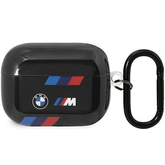 BMW BMAP222SOTK AirPods Pro 2 gen borító fekete/fekete Tricolor Stripes