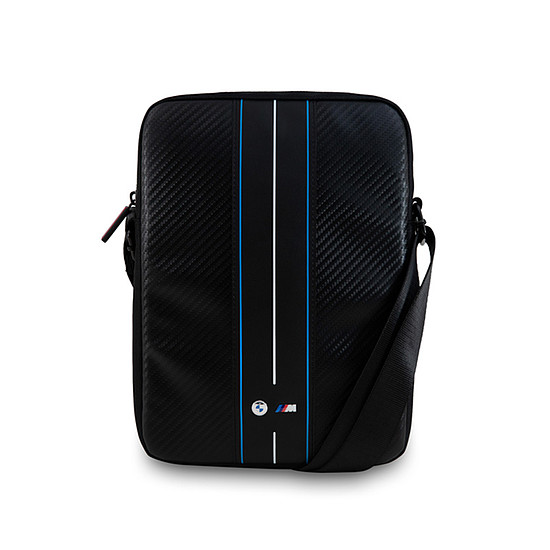 BMW Carbon Blue Stripes - 10"-os táblagép tok fekete (BMTB10COMSCAKL)