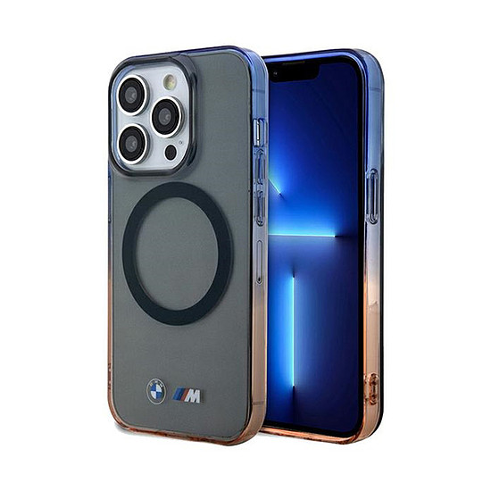 BMW Gradient Bumper MagSafe - tok iPhone 15 Pro Max készülékhez szürke (BMHMP15XHTGE)