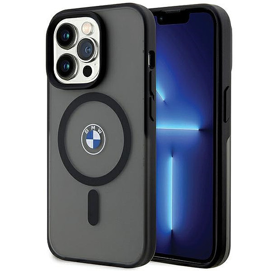 BMW IML Signature MagSafe tok iPhone 15 Próhoz - fekete