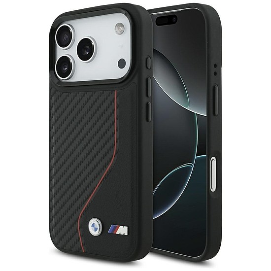 BMW M Carbon Line & logós MagSafe tok iPhone 17 Próhoz - piros