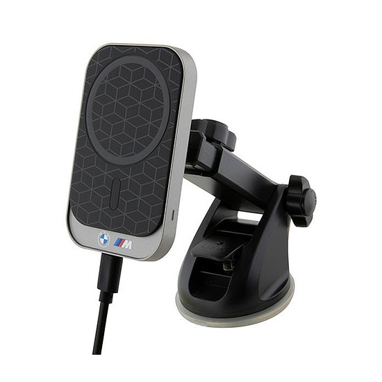 BMW MagSafe M Edition - Mágneses autós tartó 15 W-os vezeték nélküli töltéssel fekete (BMMWCCMPGPK)