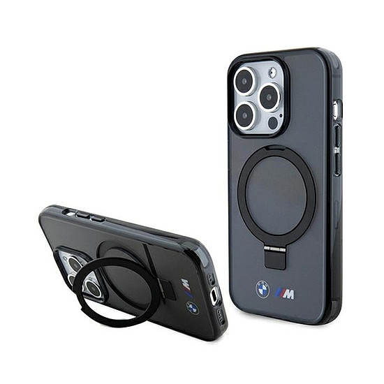 BMW Ring Stand M Collection MagSafe - iPhone 15 Pro Max tok fekete (BMHMP15XURSK)